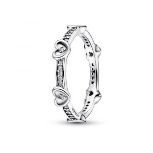 Anillo Corazónes Radiantes Brillantes 192496C01