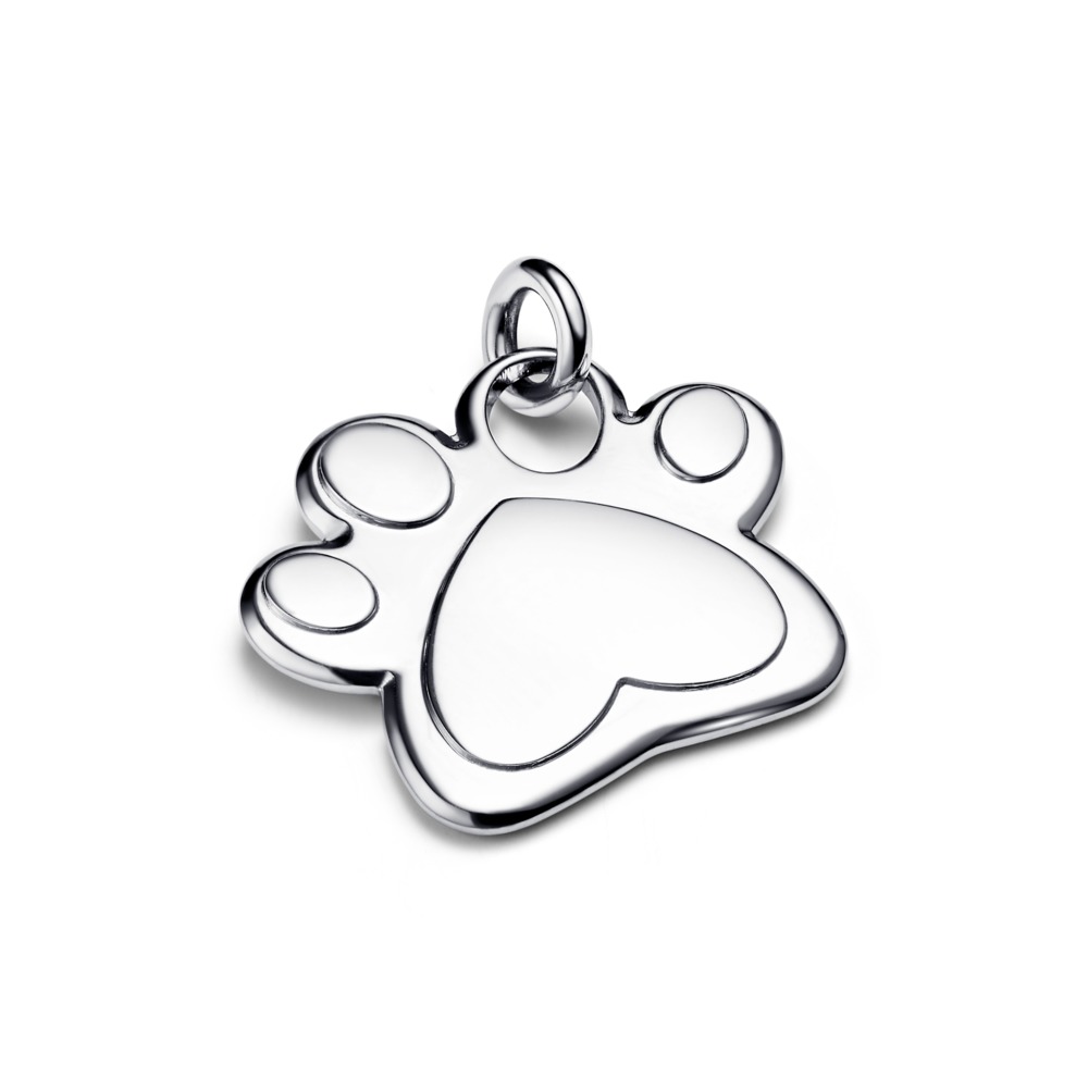 Placa para Collar de Mascota Huella