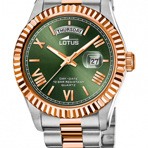 Reloj Lotus Caballero Acero Rose Verde 18855/3