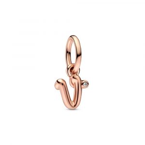 Charm Colgante Letra Minúscula v del Alfabeto 782480C01