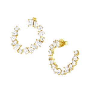 Pendientes Nomination Colour Wave Dorado Piedras 149808/014