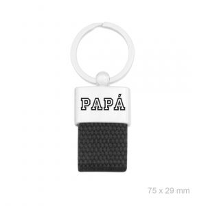 LLavero en Acero Grabado Papá