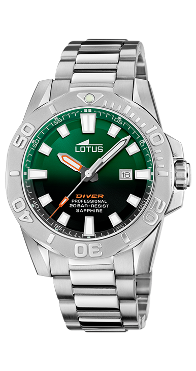 Reloj Lotus Diver Verde/Negro18926/5