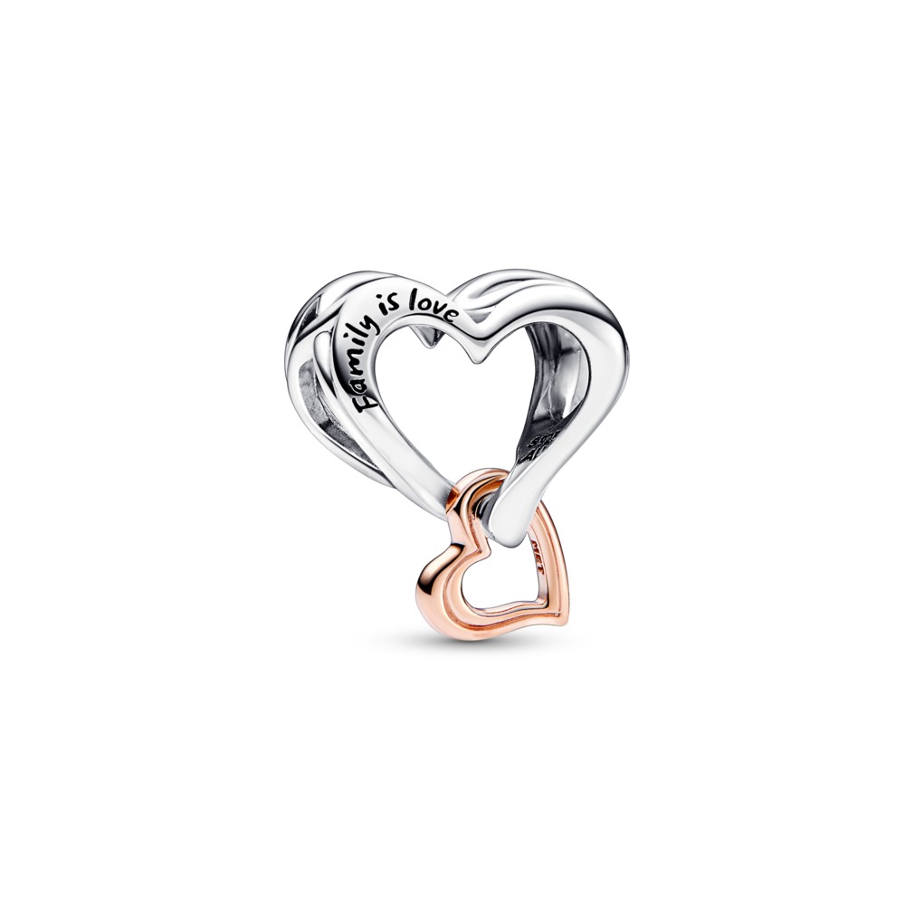 Charm Corazón Infinito en Filigrana de Dos Tonos 782642C00