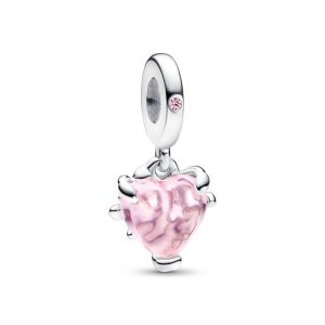 Charm Colgante Árbol de la Familia y Corazón Rosa 792654C01