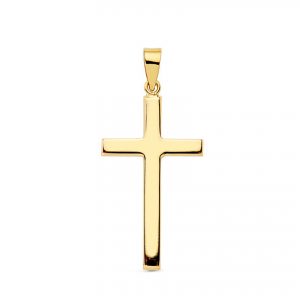 Cruz Oro de 18k Lisa 23x12mm