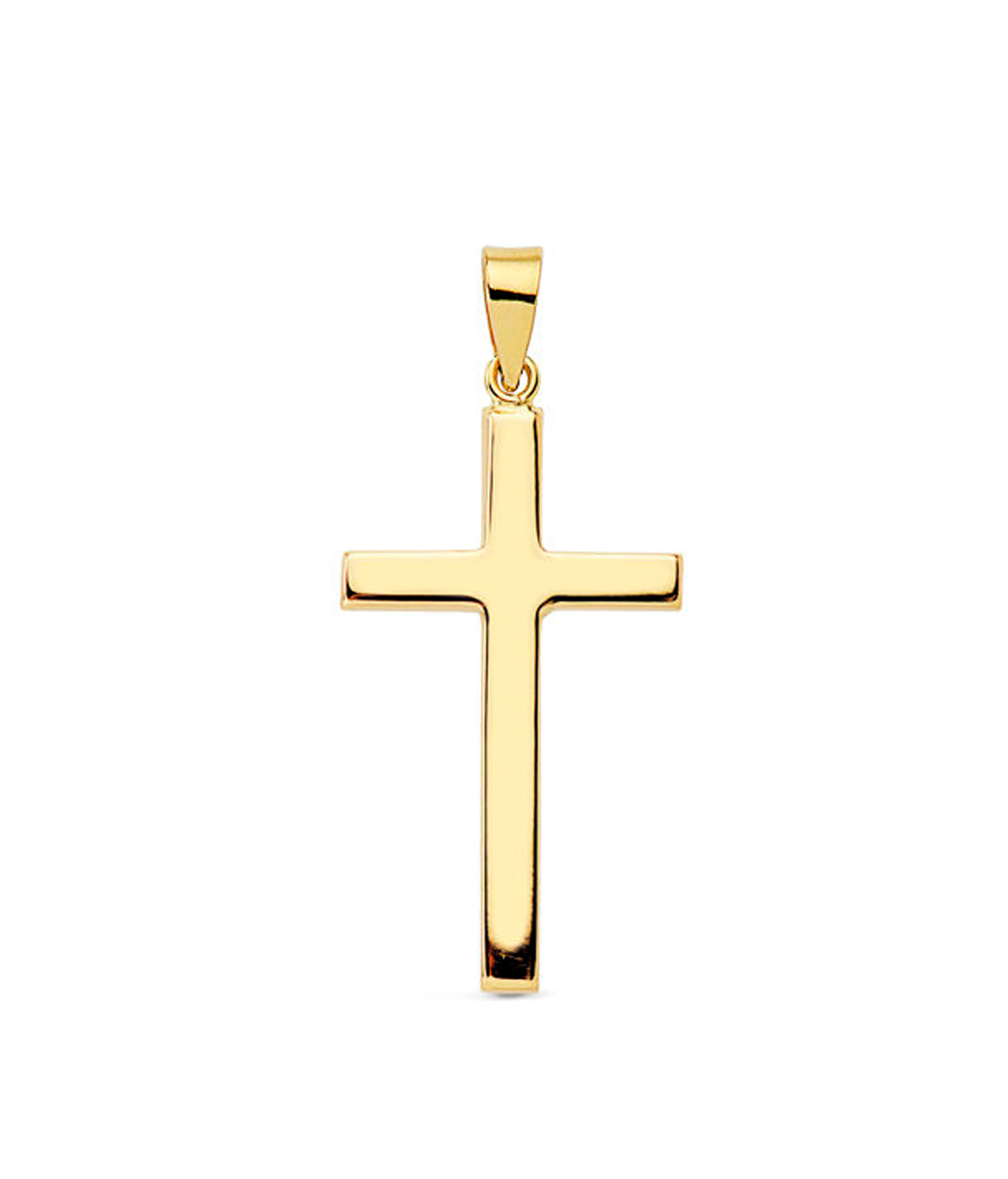 Cruz Oro de 18k Lisa 23x12mm