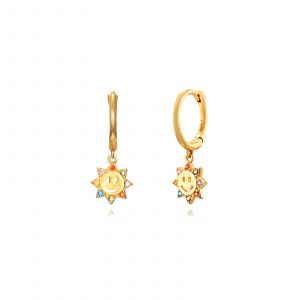 Pendientes en Plata Solecito Gold Multicolor