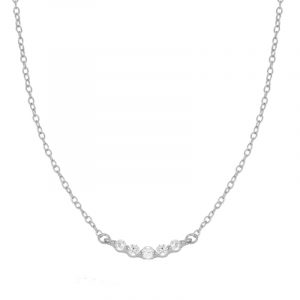 Collar en plata 5 Circonitas
