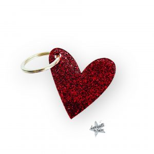 LLavero Corazón Glitter