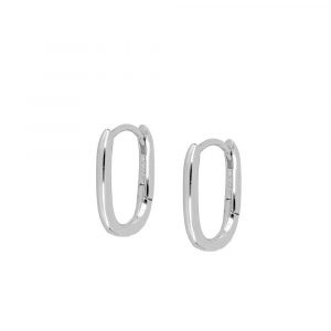 Pendientes Plata Aro Oval 15mm