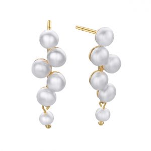 Pendientes en Plata Dorada Pearl de Duran Exquse 00511287