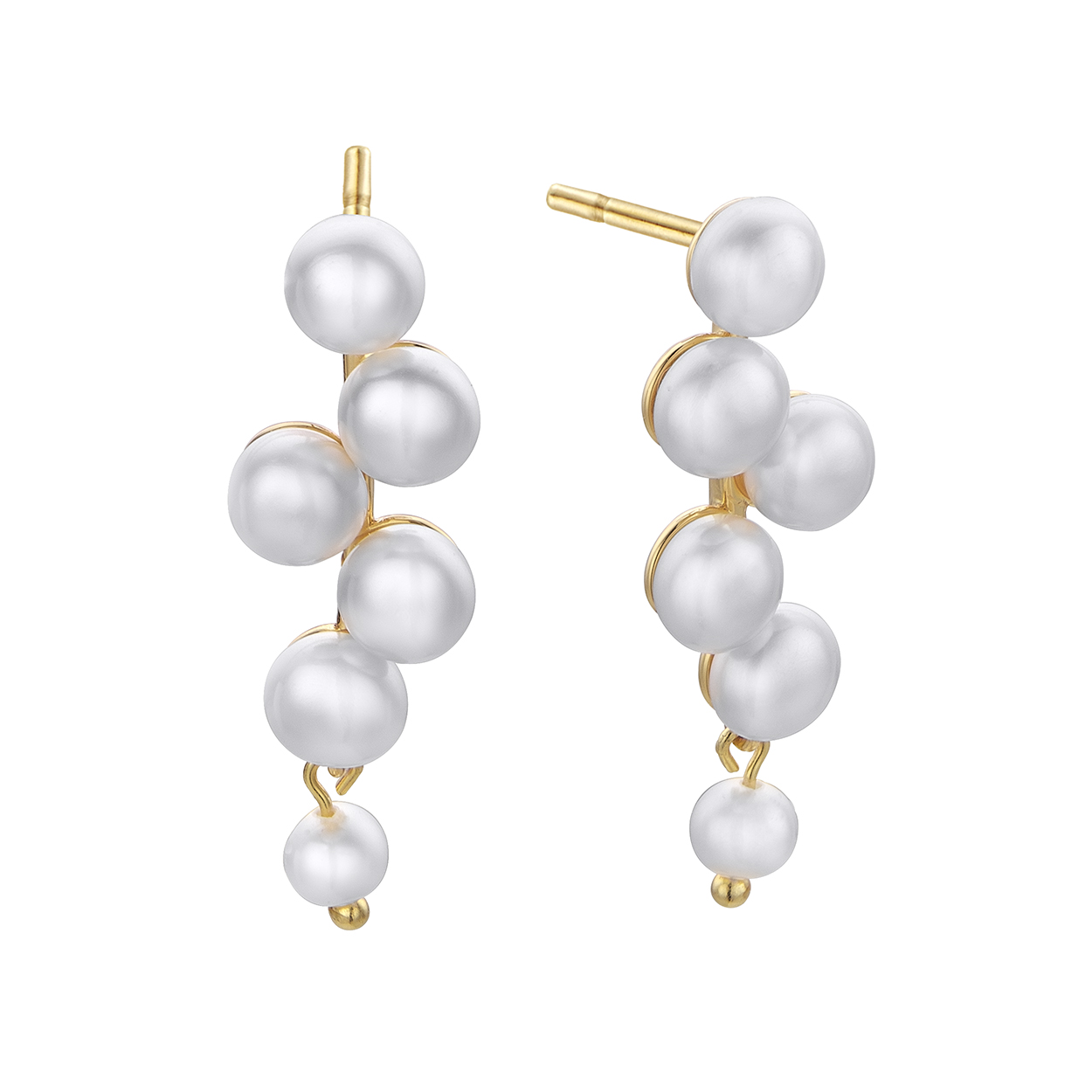 Pendientes en Plata Dorada Pearl de Duran Exquse 00511287