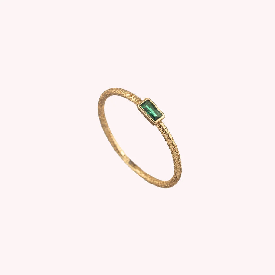 Anillo Fino Cleopatr Verde/Dorado 02280242-658