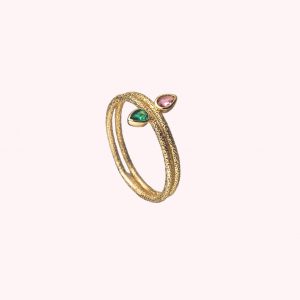 Anillo Fino Neith Verde/Rosa 02280242-783