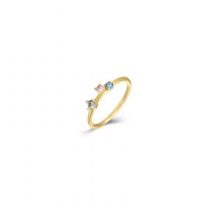 Anillo Plata Talia Gold