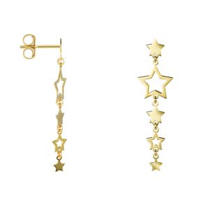 Pendientes Plata Perseidas Gold