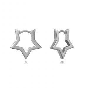Pendientes en Plata Estrellita