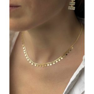 Collar Plata Estrellas Gold