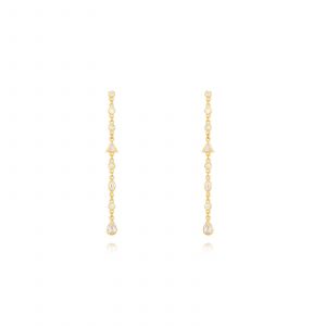 Pendientes Plata Largos Geos Gold
