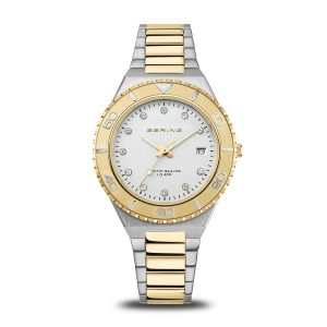 Reloj Bering Mujer Bicolor Esfera Blanca 18936-710
