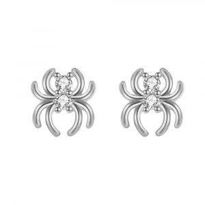 Pendientes Plata Araña