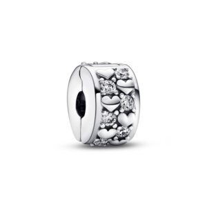 Clip Corazones Infinitos Brillantes 792235C01