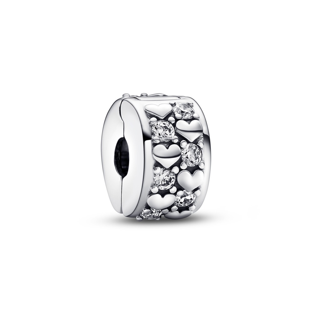 Clip Corazones Infinitos Brillantes 792235C01