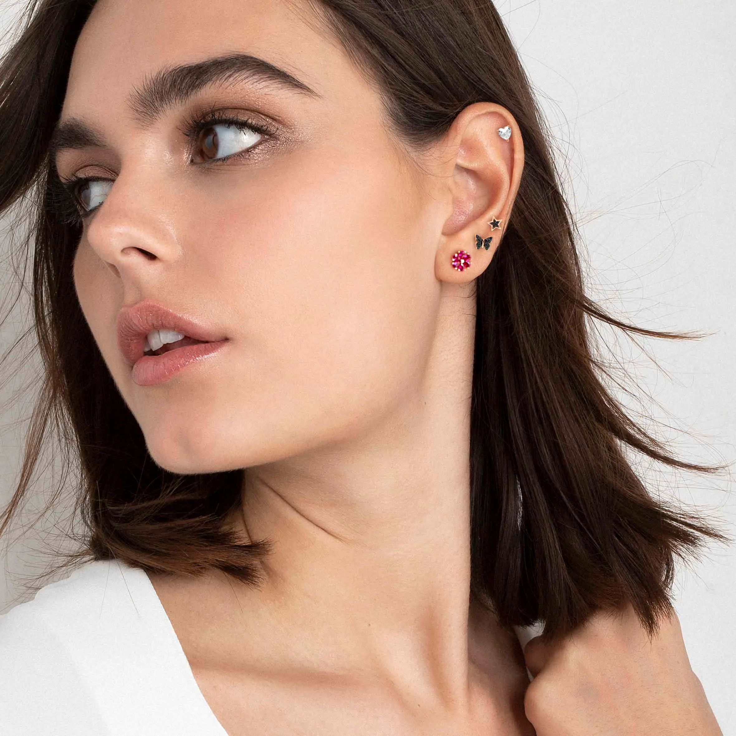 Set Pendientes Sweetrock Nature Oro Rosa 148043 047 - Imagen 2