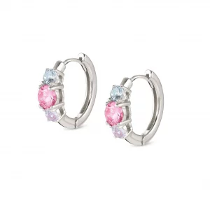 Pendientes Colour Wave Rose Aro Circonitas 149823 005