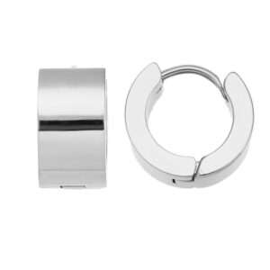 Pendientes Acero Aro Ancho 14mm