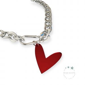 Collar Corazón XL Rojo