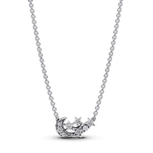 Collar Luna y Estrellas Brillante 392991C01