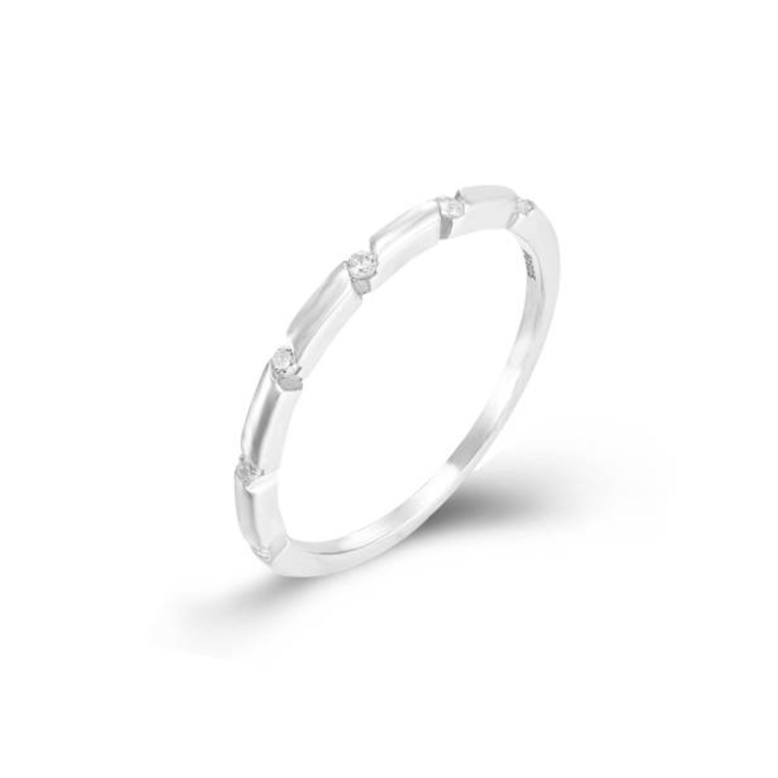 Anillo Plata Espiral Circonitas
