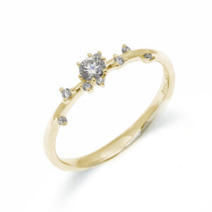 Anillo Oro Amarillo Sparkling Diamantes