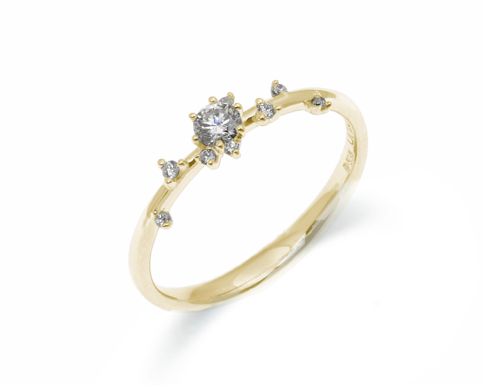 Anillo Oro Amarillo Sparkling Diamantes