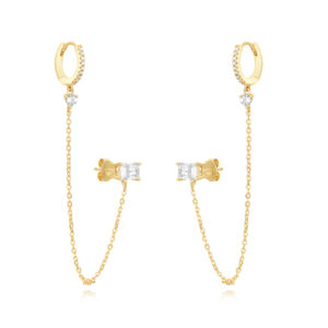 Pendientes Plata Uzuri Gold