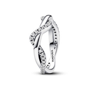 Anillo Ola Brillante Entrelazada 193098C01