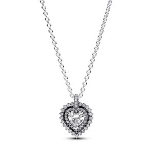 Collar Corazón Halo Brillante 393099C01