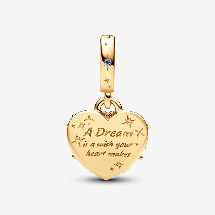 Charm Colgante Doble Carroza y Corazón de la Cenicienta de Disney 763072C01 - Imagen 2
