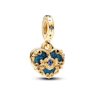 Charm Colgante Doble Carroza y Corazón de la Cenicienta de Disney 763072C01