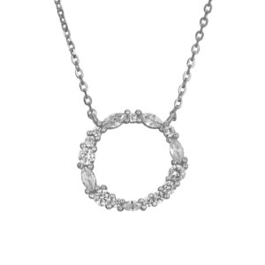 Collar plata Aro Circonitas