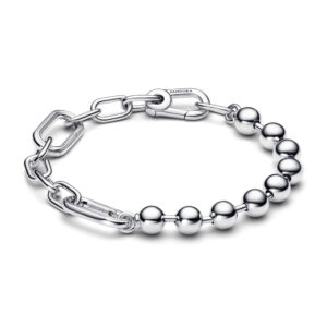 Pulsera de Eslabones Link y Cuentas Metalicas Pandora Me 592793C00