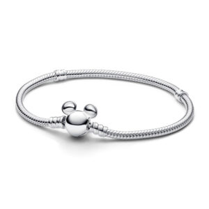 Pulsera Pandora Moments Cadena de Serpiente con Cierre Mickey Mouse de Disney 593061C00