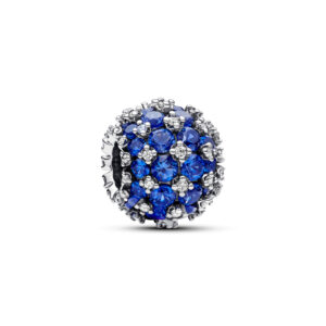 Charm Redondo Brillante Azul en Pave 792630C02