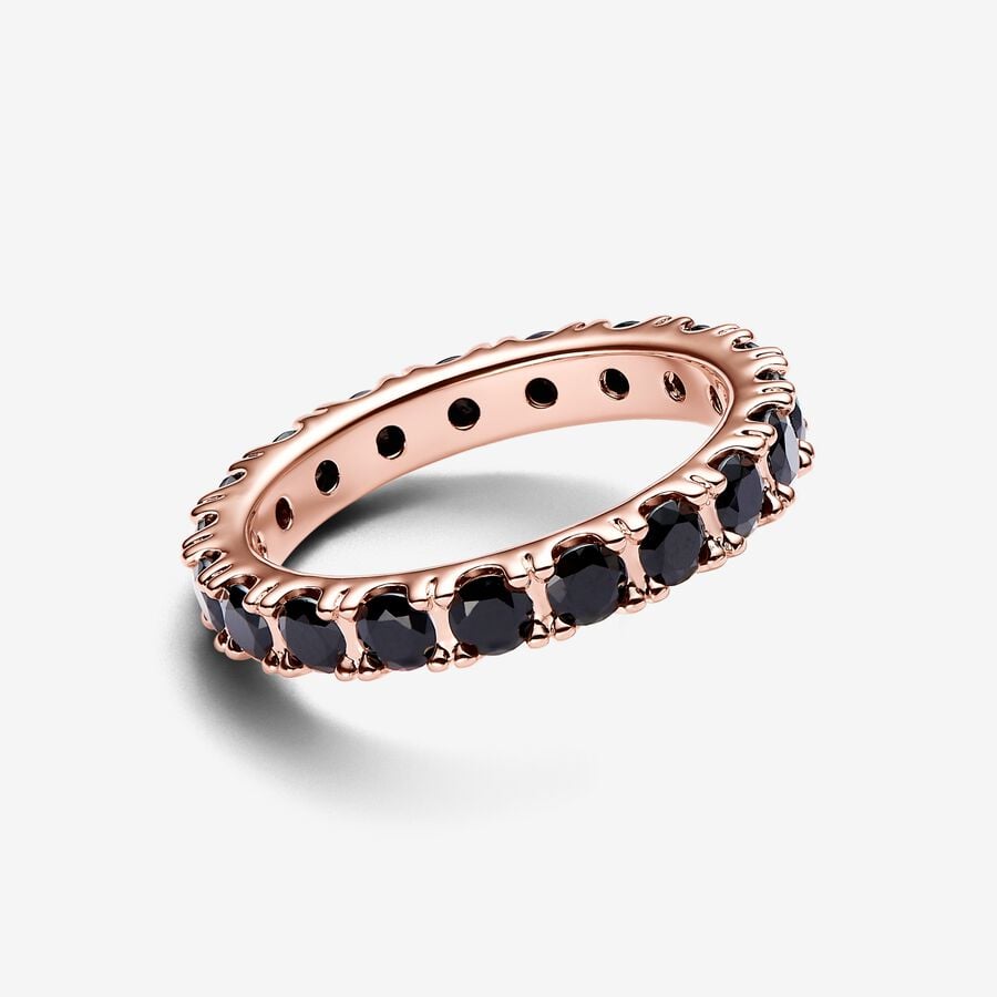 Anillo Pandora Eternity Fila Negra Brillante 180050C02 - Imagen 2
