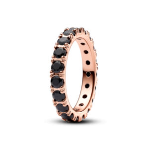 Anillo Pandora Eternity Fila Negra Brillante 180050C02