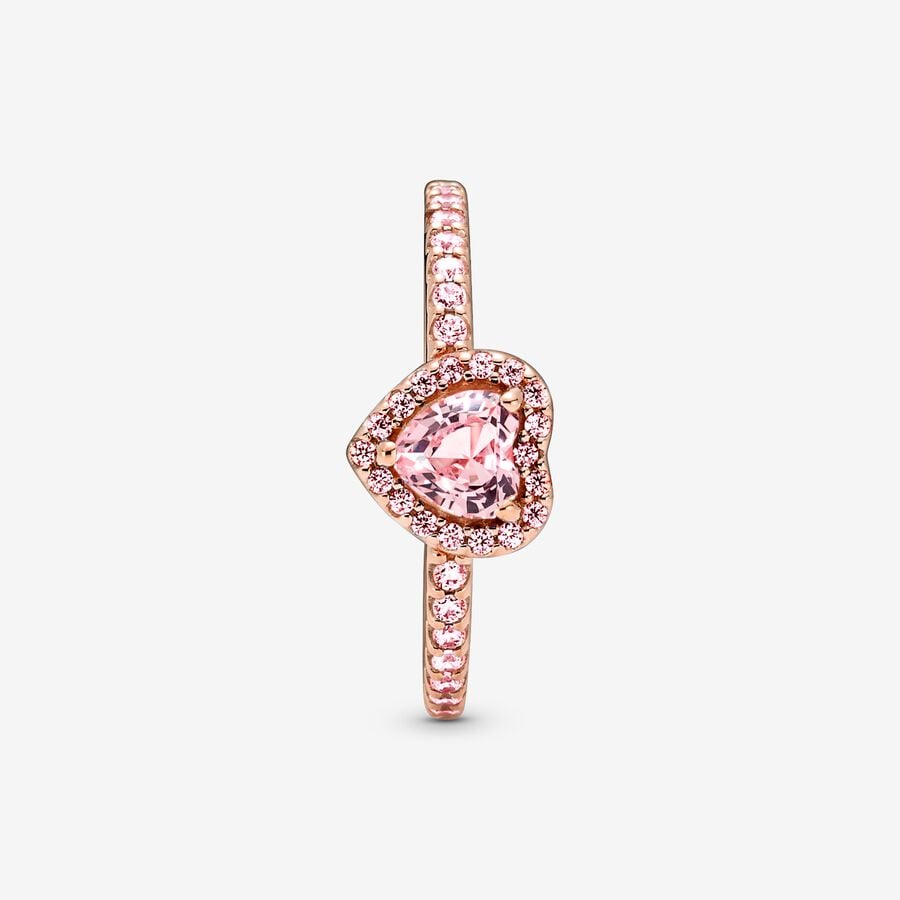 Anillo Corazón Brillante Elevado Rosa 188421C04 - Imagen 3
