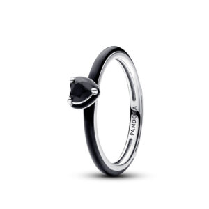 Anillo Pandora Me Corazón Chakra Negro 193088C01