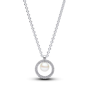 Collar Perla Cultivada de Agua Dulce y Pavé 393165C01-45